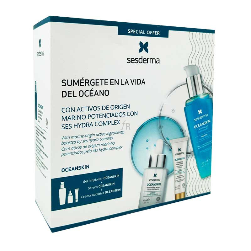 Pack Sesderma Oceanskin Gel Limpiador+ Serum+ Crema Nutritiva