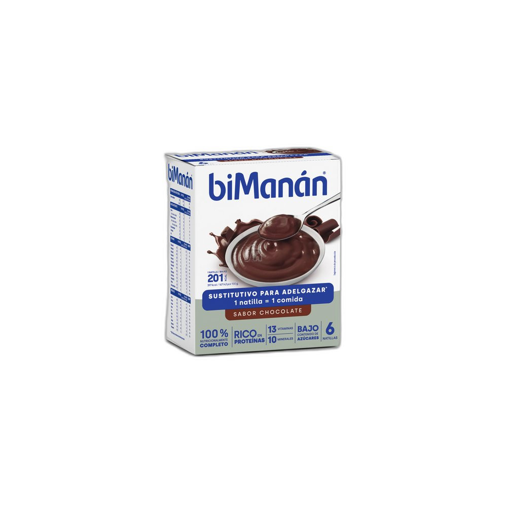Bimanán Natillas Chocolate 6 Unidades