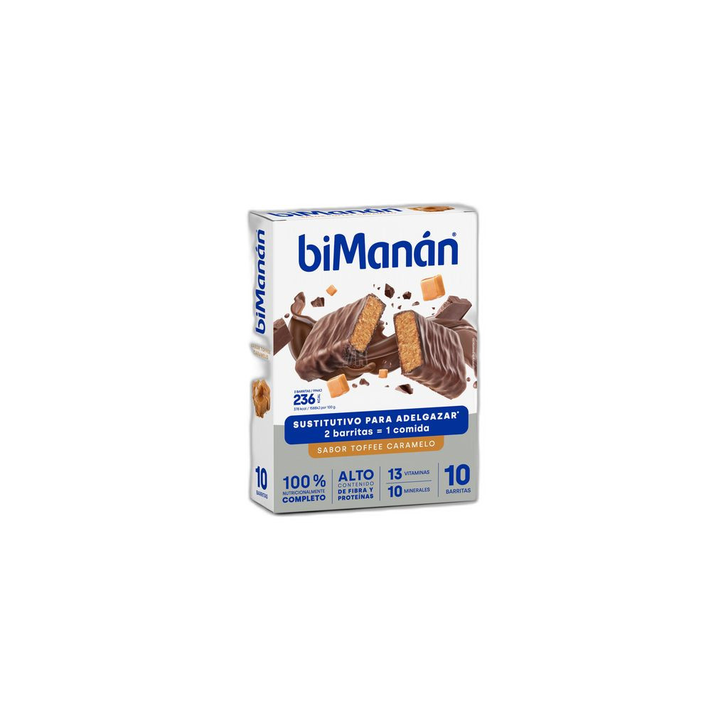 Bimanán Barritas Toffee-Caramelo 10 Barritas