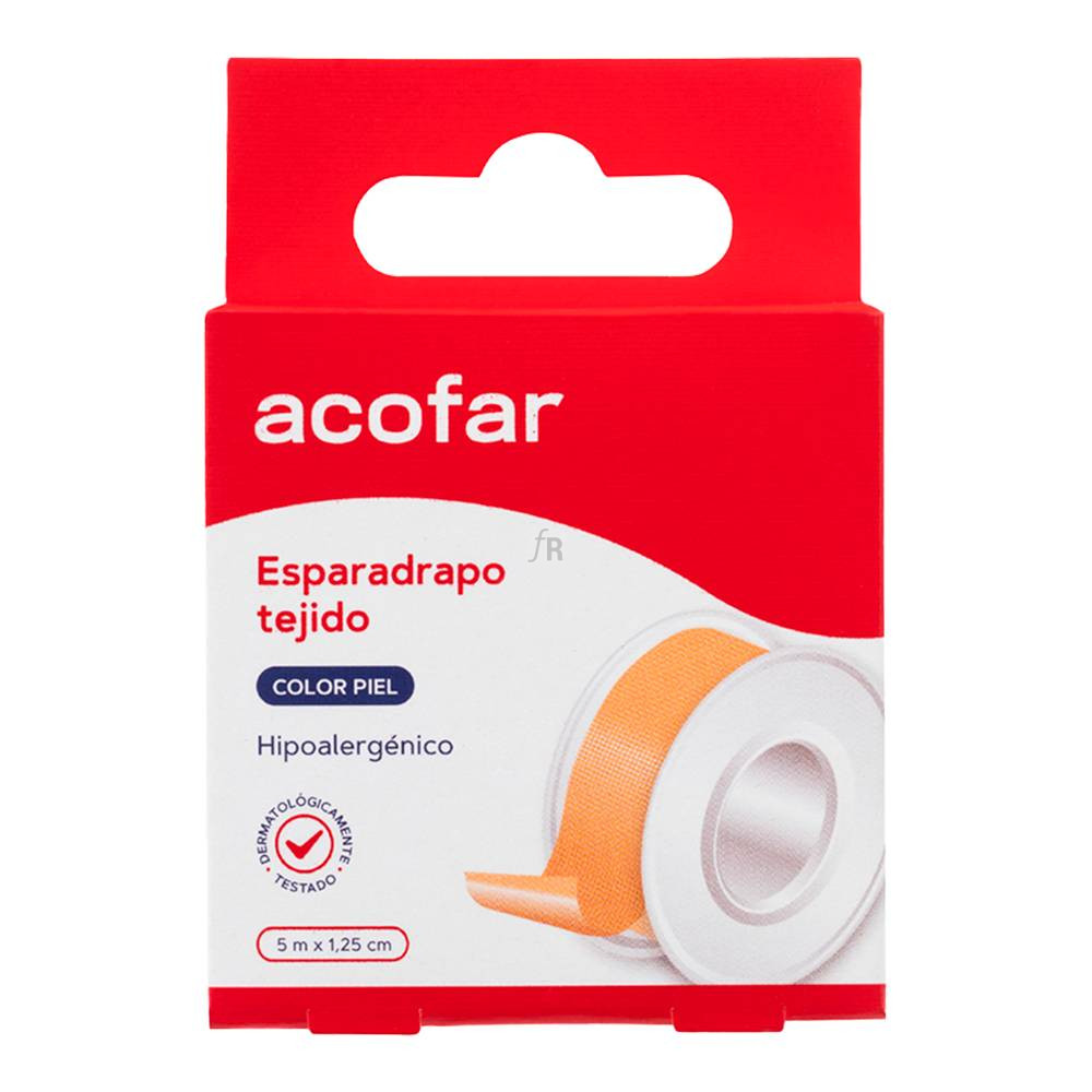 Acofar Esparadrapo Color Piel 5Mx1,25Cm