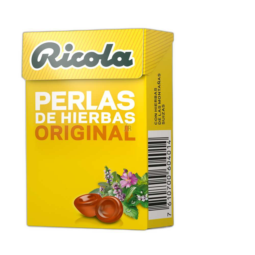 Ricola Perlas Sin Azúcar Hierbas Suizas 25 gr.