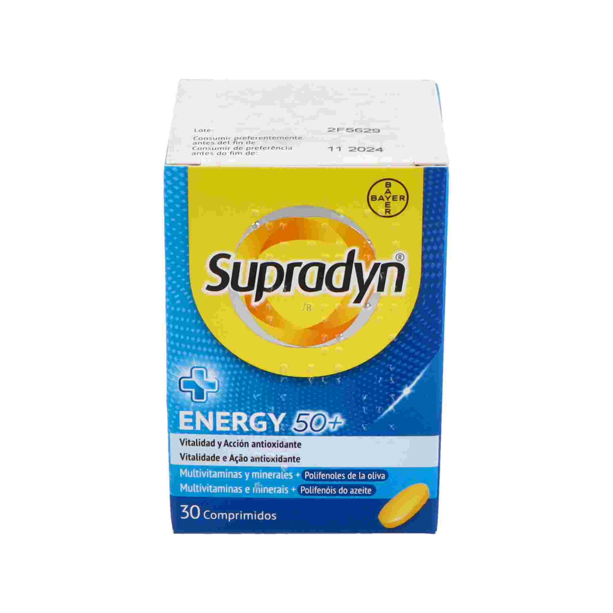 Supradyn Activo 50 Vitaminas adultos + 50 años Energía Vitalidad 30 Comprimidos