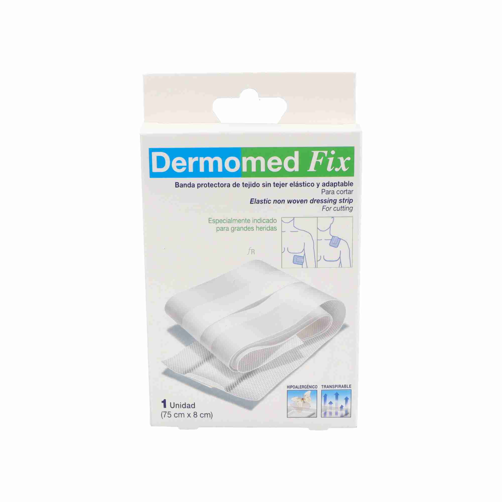 Dermomed-Fix Tiras Adhesivas Esteril 75Cmx8Cm