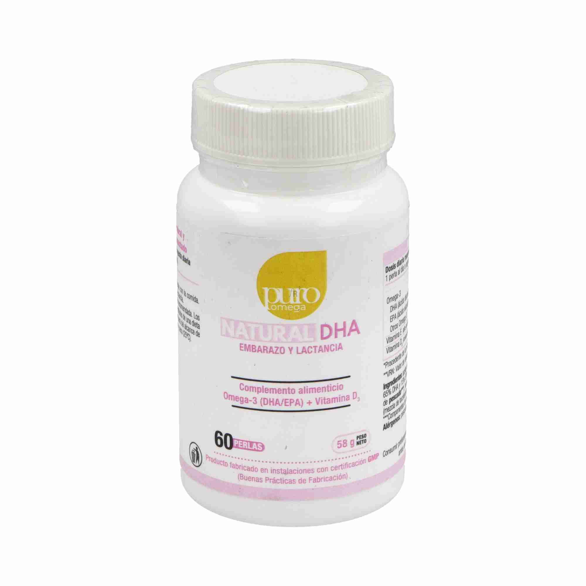 Puro Omega Beps Natural DHA Embarazo y Lactancia 60 Perlas