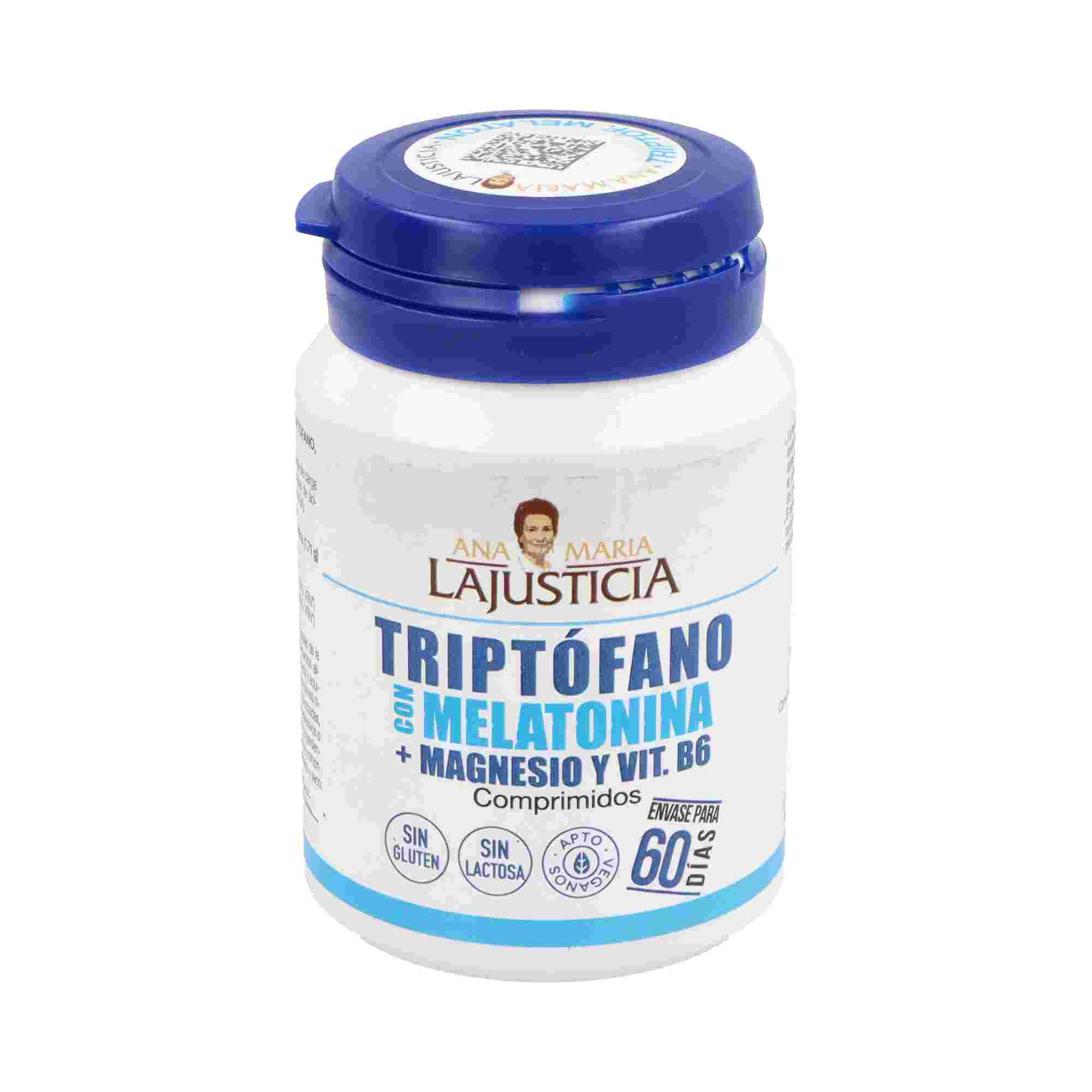 La Justicia Triptofano con Melatonina y Magnesio 60 Comprimidos
