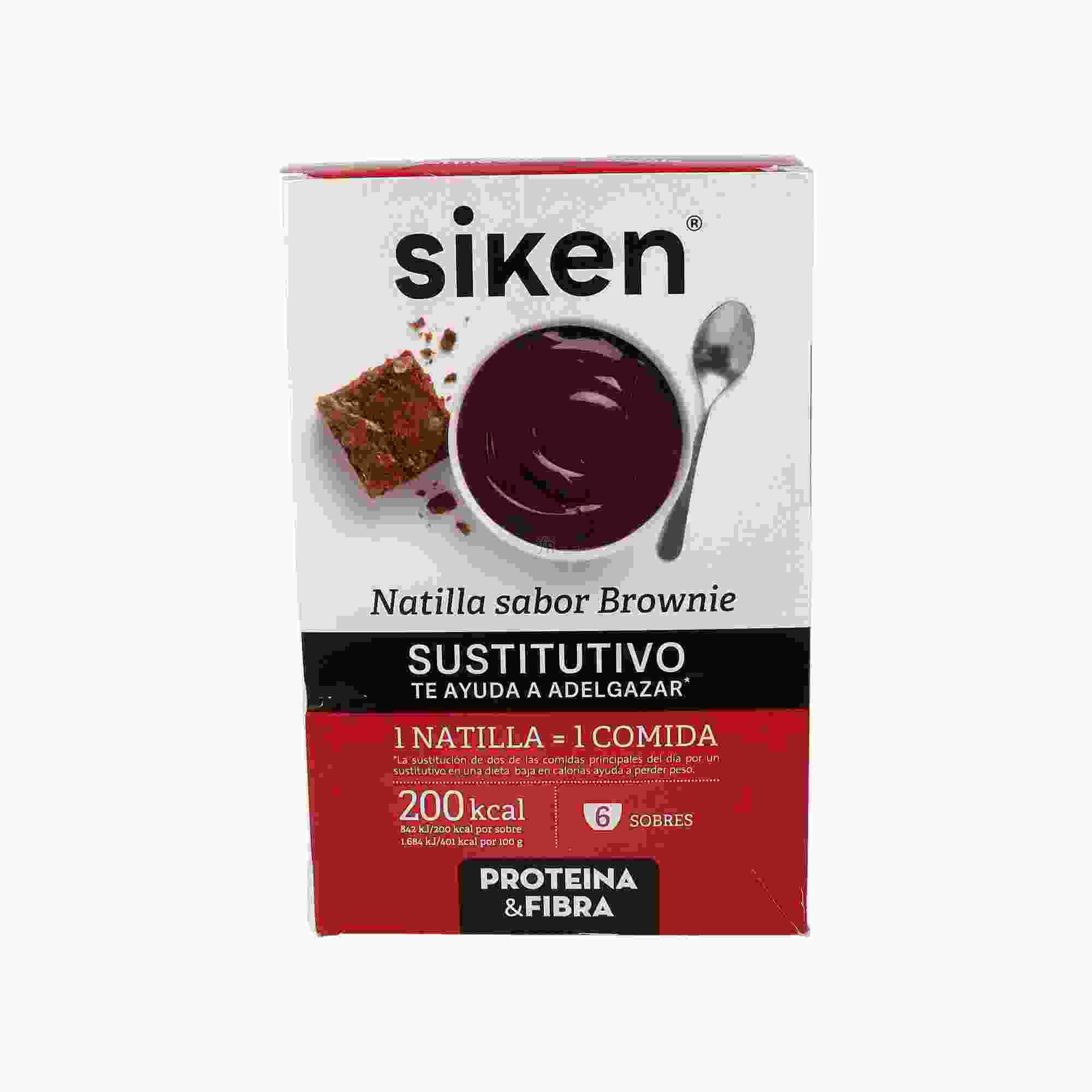 Siken Sustitutivo Natilla Brownie 6 Sobres