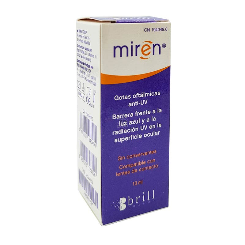 Miren Gotas Oftal Anti-Uv 10Ml