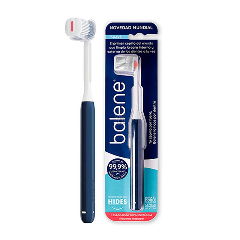 Balene Cepillo Dental Adulto Suave Color Azul