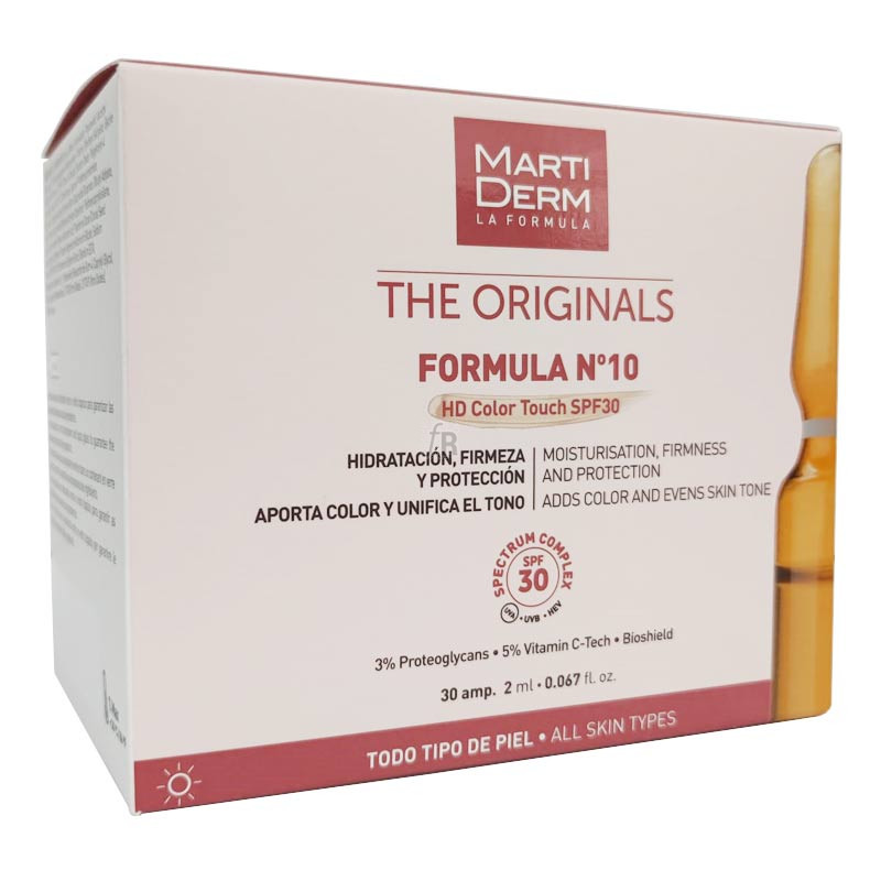 Martiderm Fórmula Nº10 HD Color Touch SPF30 30 Ampollas