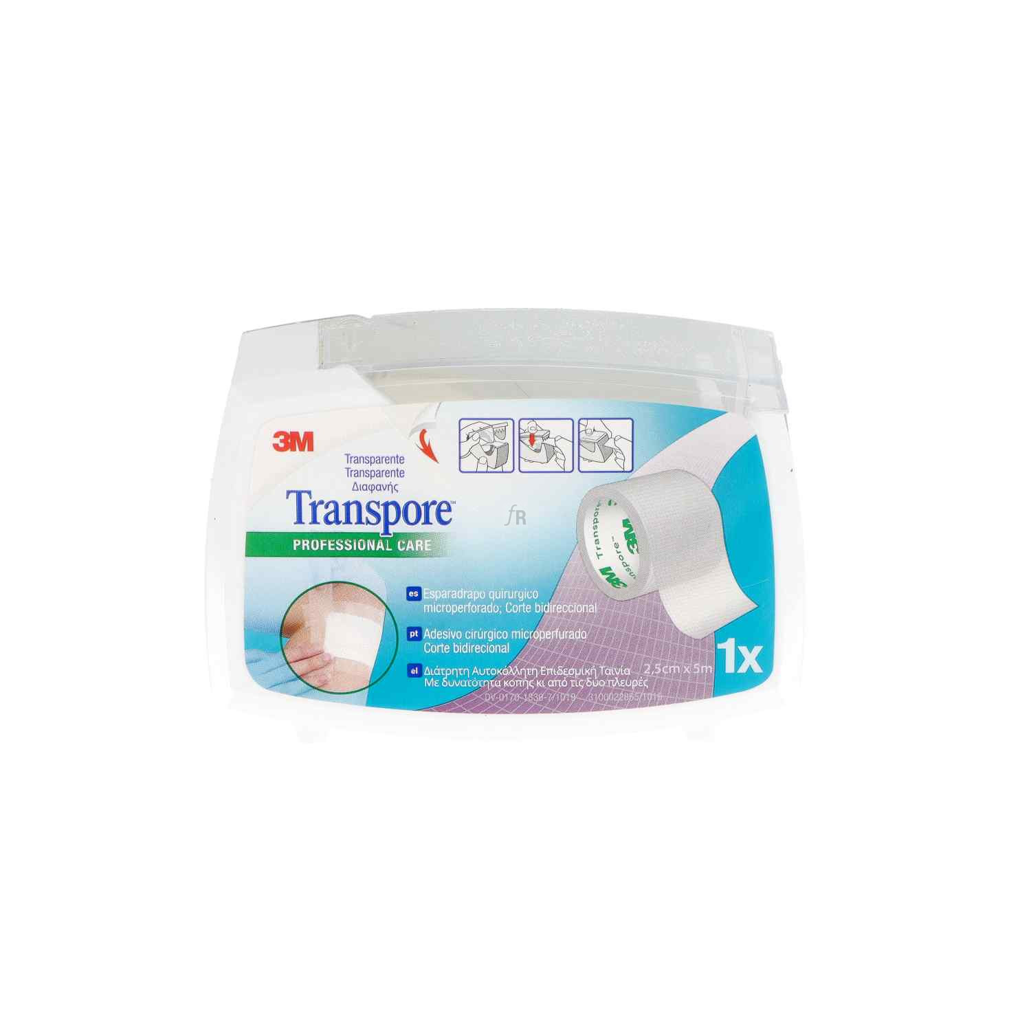 Esparadrapo Transpore Plast Perf 5Mx2,5Cm1527
