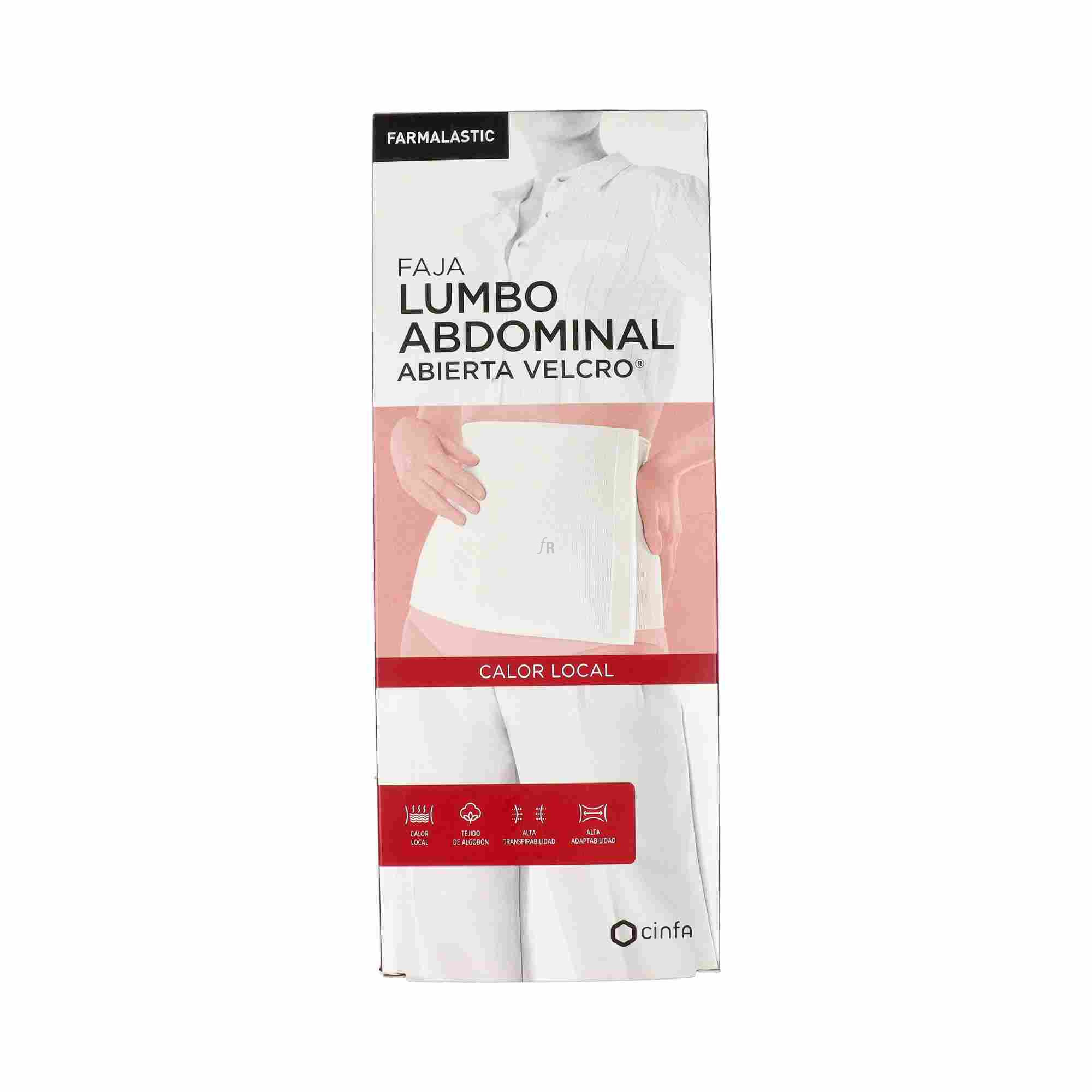 Faja Farmalastic Al Velcro Talla-2 Beige 95-115