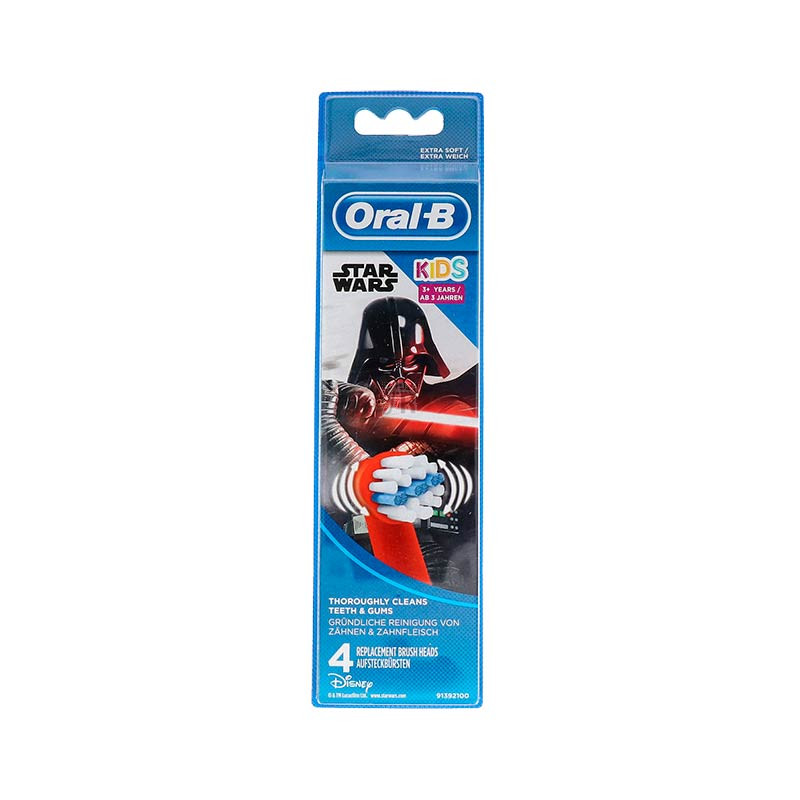 Oral-B Kids+3Años Recambios Spiderman 4Uds
