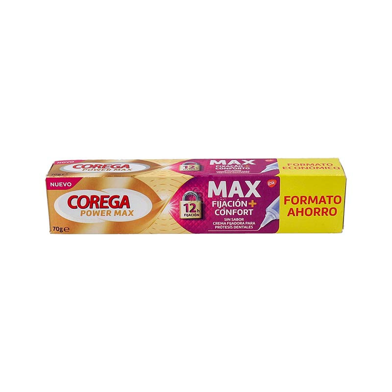 Corega Max Fijacion + Confort 1 Tubo 70 G Sin Sabor