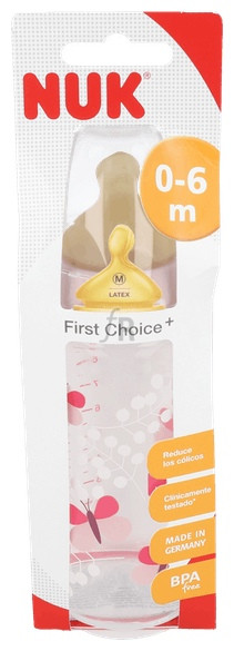 Biberon Pc Latex First Choice Nuk Leche T-1 M 30 - Roche