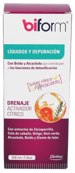 Biform Drenaje Activador Citrico Sin Fucus 250 Ml. - Dietisa