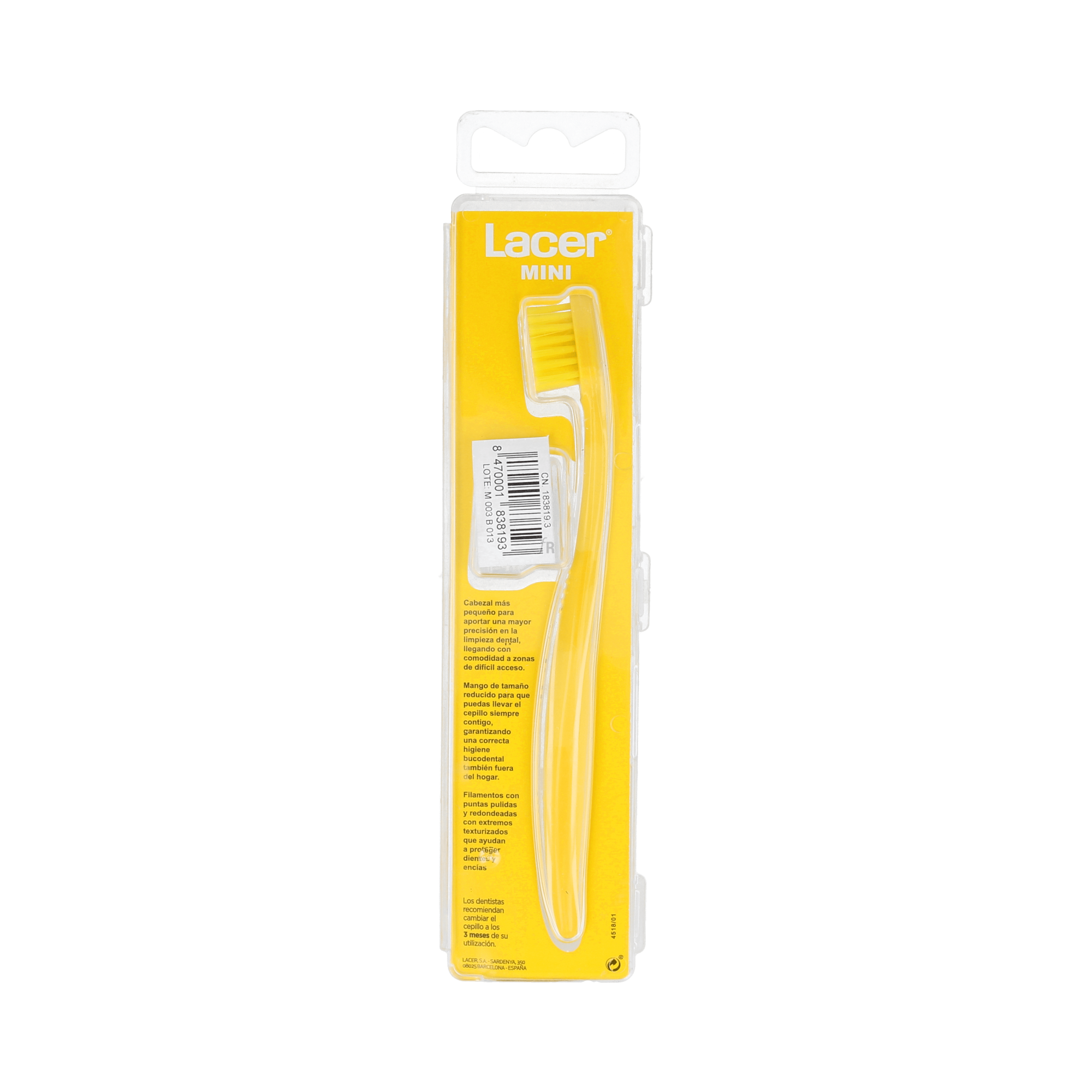 Cepillo Dental Lacer Blister Mini Medio