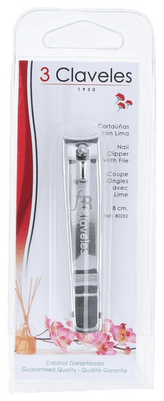 Cortaúñas Tres Claveles 8 Cm.