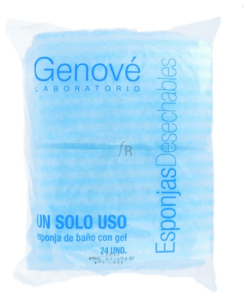 Esponja Enjabonada Genove 1 Uso 24 Unidades - Farmacia Ribera