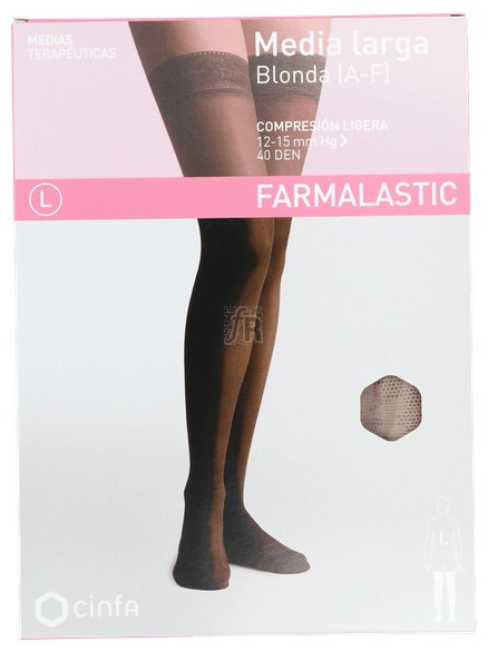Farmalastic Media Larga Compresión. Ligera Blonda Tallapequeña Visón - Farmacia Ribera