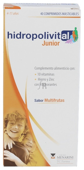 Hidropolivital Junior Comp Masticable 40 Comp - Hidropolivital