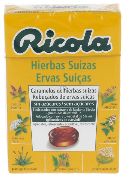 Ricola Caramelos Sin Azúcar Hierbas Suizas 50 Gramos