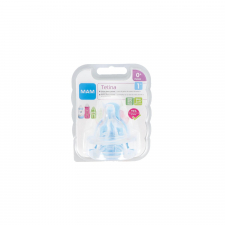 Mam Baby Tetina Silicona Teat 1 Flujo Lento 0+M 2 Unidades