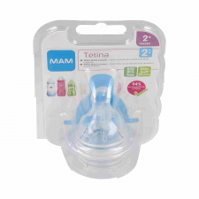 Mam Baby Tetina Silicona Teat 2 Flujo Medio 2+M