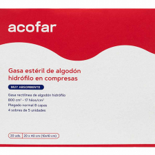 Gasa Est Acofarma Algo Hidrof 20X40 20 Uni