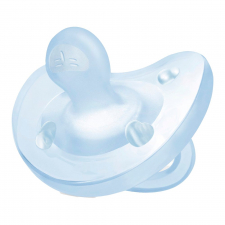 Chicco Chupete Todo Silicona Azul Orthodontic 0 M+