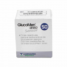 Tiras Reactivas Glucemia Glucomen Areo Sensor 50