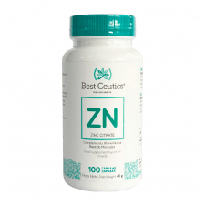 Best Zinc Citrato 30 Mg. BestCeutics 100 Cápsulas 