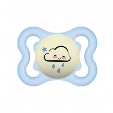 Mam Baby Chupete Silicona Simetrica Supreme Night 1 Unidad Azul 2-6 Meses