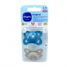 Chupete Silicona Mam Original 2-6 Meses Matt A Pack Doble