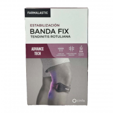 Farmalastic Banda Tendinitis Rotuliana Fix Advance Tech 1 Unidad Talla Unica 
