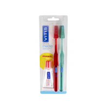 Cepillo Dental Adulto Vitis Medio Duplo