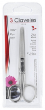 3 Claveles Tijera Botiquin Punta Roma 11,5Cm - 3 Claveles