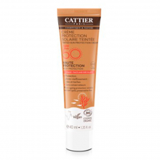 Cattier Crema Protección Solar con Color SPF50 40Ml.