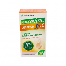Arkovital Vitamina D3 + C 20 Comprimidos Efervescentes