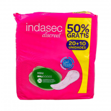 Indasec Mini 20 Und. + 10 Gratis