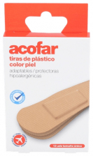 Acofar Aposito Adhesivo Plastico Viaje 12 Tiras - Farmacia Ribera