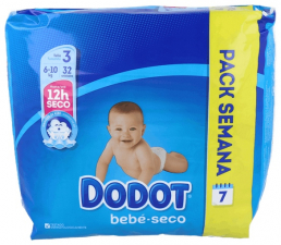 Dodot Pañal T/3 4-10Kg 32Unds - Farmacia Ribera
