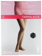 Panty Comp Normal 140 Den Farmalastic Negro T- M - Cinfa