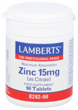 Zinc 15 Mg 90 Tabletas Lamberts