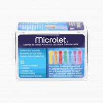 Microlet Color  25 Lancetas