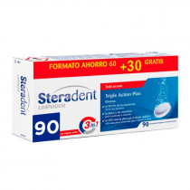 Steradent Triple Accion Plus Limpieza Protesis D