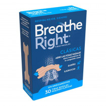Tiras Nasales Breathe Right 30 Unidades Pequeñas