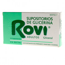 Supositorios Glicerina Rovi Adultos (3.36 G 12 Supositorios)