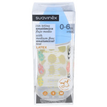Biberon Suavinex Boca Ancha Latex 0/6 270 Ml