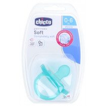 Chicco Chupete Todo Silicona Azul Orthodontic 0 M+