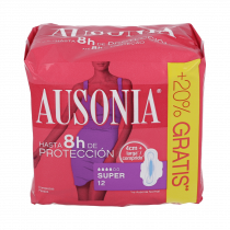 Compresa Hig Ausonia Ad Alas Super 12 U